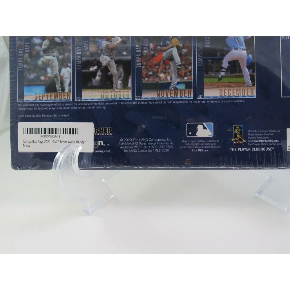 Tampa Bay Rays 2021 Calendar Calendar – Wall Calendar, September 15, 2020